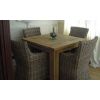1m Reclaimed Teak Taplock Dining Table with 4 Donna Chairs  - 1